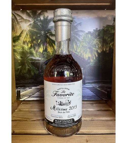 rhum La Favorite Millésime 2013 9 ans