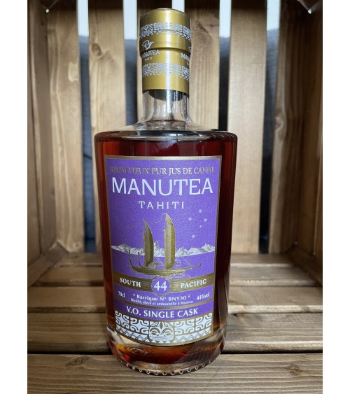 rhum agricole manutea Tahiti VO single cask banyuls