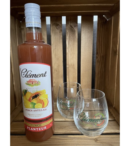 CLEMENT - PACK PUNCH PLANTEUR + 2 VERRES